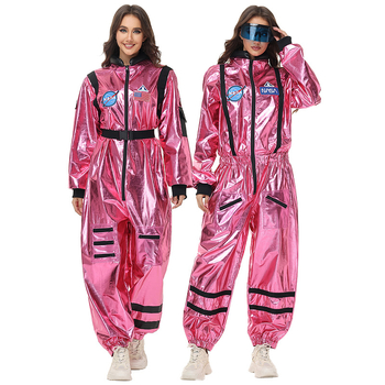 Cosplay astronaut kostim s sjajnim završnim slojem, PU glavni materijal, Bronzing Jelly tkanina, pogodan za pozornicu, za žene 18–24