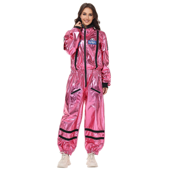Cosplay astronaut kostim s sjajnim završnim slojem, PU glavni materijal, Bronzing Jelly tkanina, pogodan za pozornicu, za žene 18–24