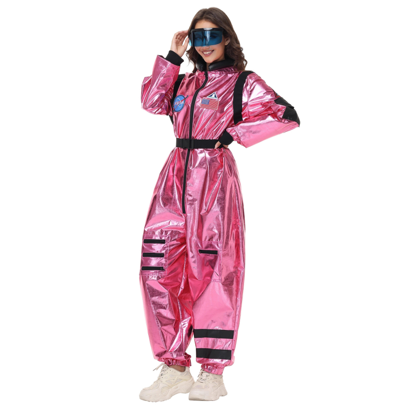 Cosplay astronaut kostim s sjajnim završnim slojem, PU glavni materijal, Bronzing Jelly tkanina, pogodan za pozornicu, za žene 18–24