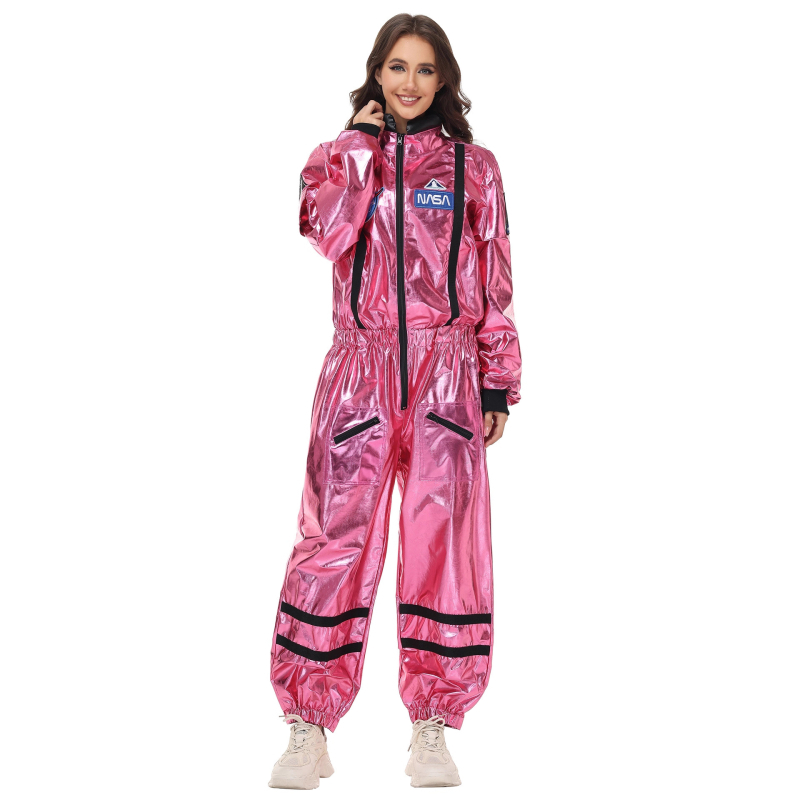 Cosplay astronaut kostim s sjajnim završnim slojem, PU glavni materijal, Bronzing Jelly tkanina, pogodan za pozornicu, za žene 18–24
