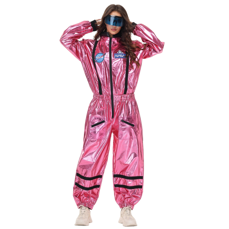 Cosplay astronaut kostim s sjajnim završnim slojem, PU glavni materijal, Bronzing Jelly tkanina, pogodan za pozornicu, za žene 18–24