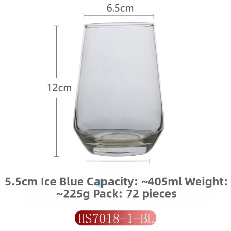 Γυάλινο ποτήρι για έκπλυση στοματικής κοιλότητας για οικιακή χρήση, μοντέρνο μινιμαλιστικό στυλ, στρογγυλό σχήμα, καπάκι άμεσης πόσης, μονοστρωματική κατασκευή