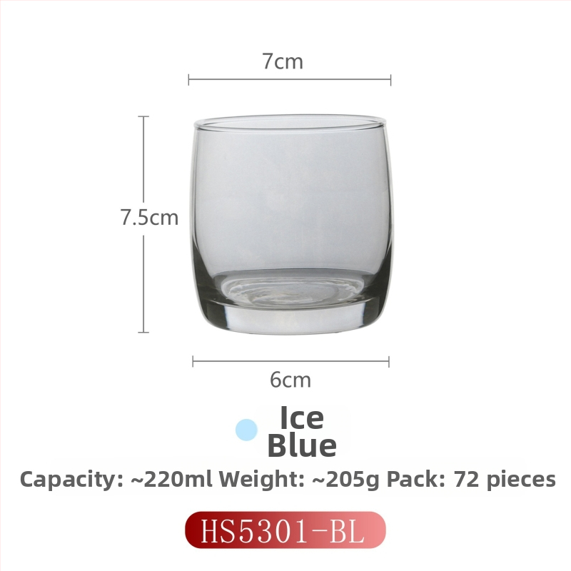 Γυάλινο ποτήρι για έκπλυση στοματικής κοιλότητας για οικιακή χρήση, μοντέρνο μινιμαλιστικό στυλ, στρογγυλό σχήμα, καπάκι άμεσης πόσης, μονοστρωματική κατασκευή