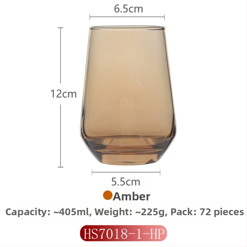 Γυάλινο ποτήρι για έκπλυση στοματικής κοιλότητας για οικιακή χρήση, μοντέρνο μινιμαλιστικό στυλ, στρογγυλό σχήμα, καπάκι άμεσης πόσης, μονοστρωματική κατασκευή