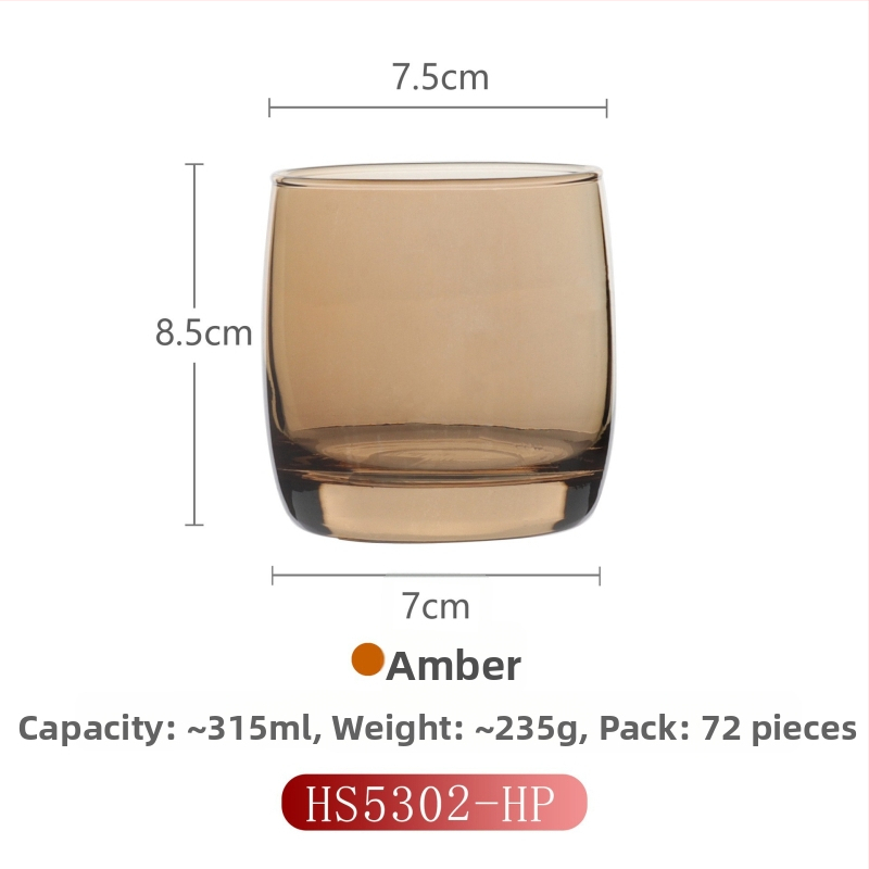 Γυάλινο ποτήρι για έκπλυση στοματικής κοιλότητας για οικιακή χρήση, μοντέρνο μινιμαλιστικό στυλ, στρογγυλό σχήμα, καπάκι άμεσης πόσης, μονοστρωματική κατασκευή