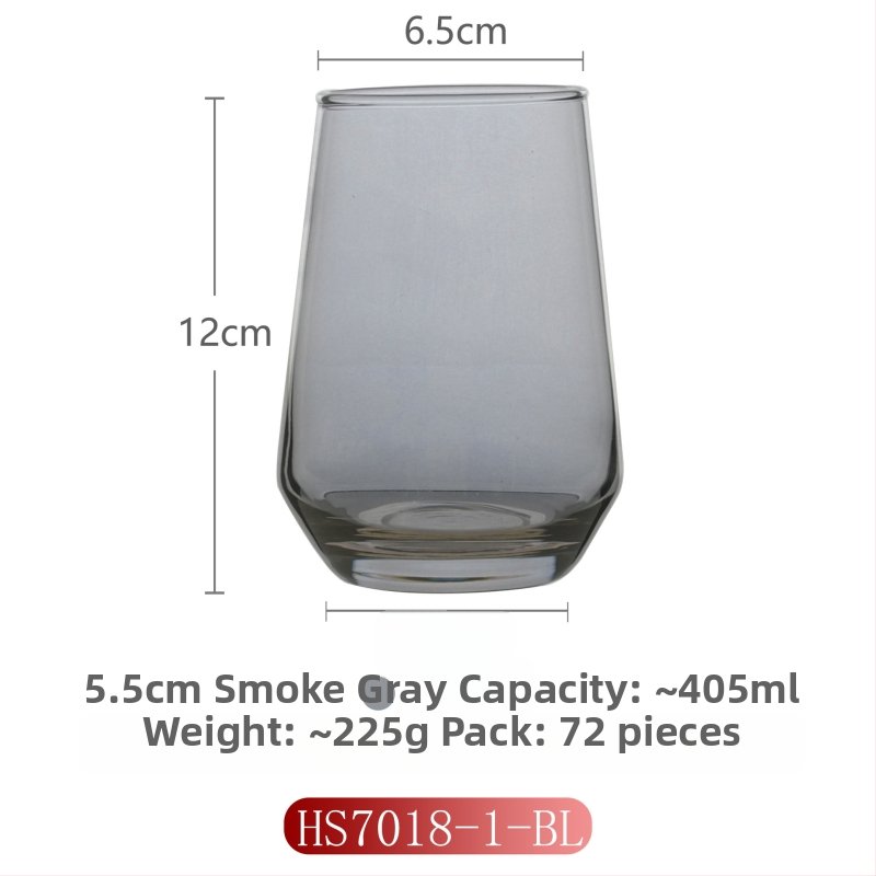 Γυάλινο ποτήρι για έκπλυση στοματικής κοιλότητας για οικιακή χρήση, μοντέρνο μινιμαλιστικό στυλ, στρογγυλό σχήμα, καπάκι άμεσης πόσης, μονοστρωματική κατασκευή