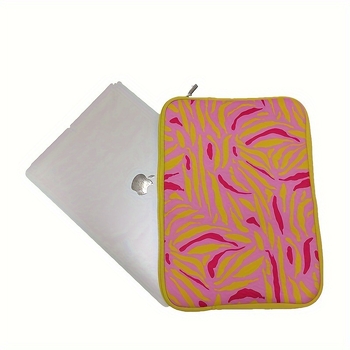 Geantă pentru laptop din material diving, model cu dungi, husă interioară antișoc, Căptușeală poliester, sezon iarnă 2023