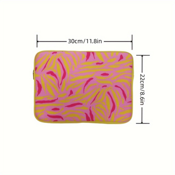 Geantă pentru laptop din material diving, model cu dungi, husă interioară antișoc, Căptușeală poliester, sezon iarnă 2023