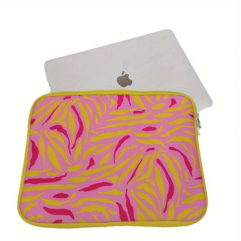 Geantă pentru laptop din material diving, model cu dungi, husă interioară antișoc, Căptușeală poliester, sezon iarnă 2023