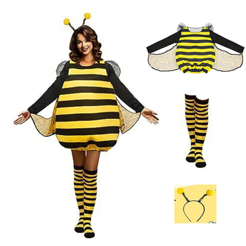 Costum cosplay pentru femei – temă Bumblebee, Chenille poliester (95%+), primăvara 2025, pentru jocuri și roluri de anime, vârstă 18–24