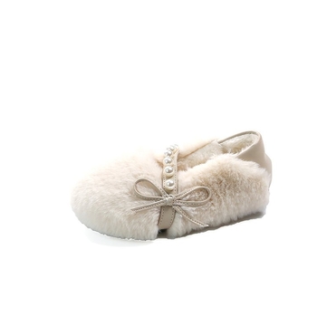 Dječje loafersice za djevojčice s plišastom podstavom i baršunastim gornjim dijelom, zimske, niski pet, gumeni potplat