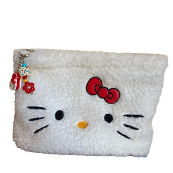 Geantă de machiaj cu imprimeu animal, exterior din poliester, căptușeală din nailon, închidere cu fermoar, portabilă și pliabilă