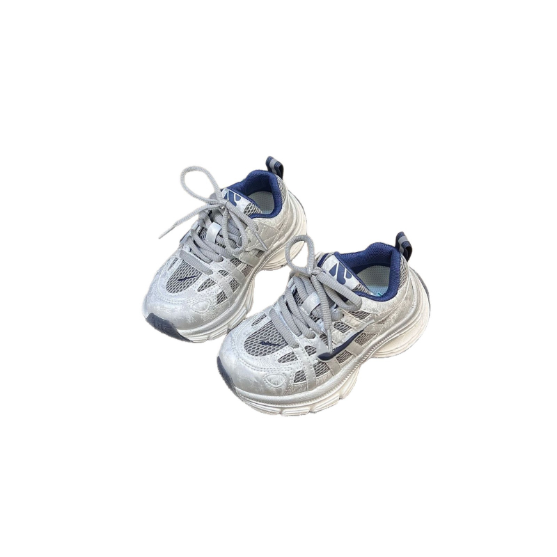 Pantofi sport pentru copii, respirabili, ușori pentru primăvară și toamnă, unisex, partea superioară din microfibră, talpă EVA, închidere cu Velcro