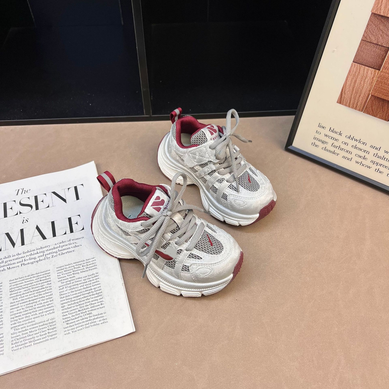 Pantofi sport pentru copii, respirabili, ușori pentru primăvară și toamnă, unisex, partea superioară din microfibră, talpă EVA, închidere cu Velcro