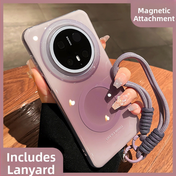 Gradientový magnetický kryt s retiazkou pre Huawei Mate 80 – kompletné krytie, proti pádu, horúce lisovanie, nie je prispôsobiteľný, materiál: Iný