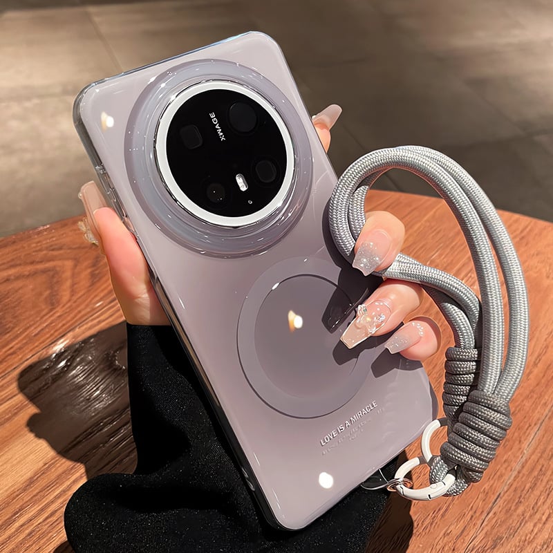 Gradientový magnetický kryt s retiazkou pre Huawei Mate 80 – kompletné krytie, proti pádu, horúce lisovanie, nie je prispôsobiteľný, materiál: Iný