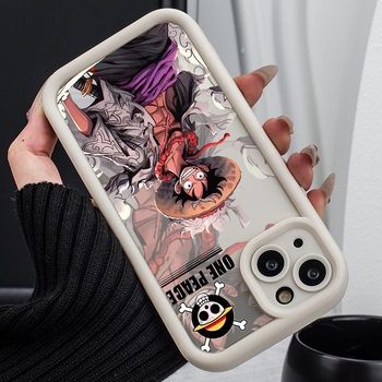 Pouzdro na iPhone s karikatúrnym štýlom Luffy Comics, mäkký lepidlo materiál, maľovaná úprava, proti opotrebeniu, kompatibilné s iPhone 14 Pro Max, 13 Pro, 12, 11, X/XS Max