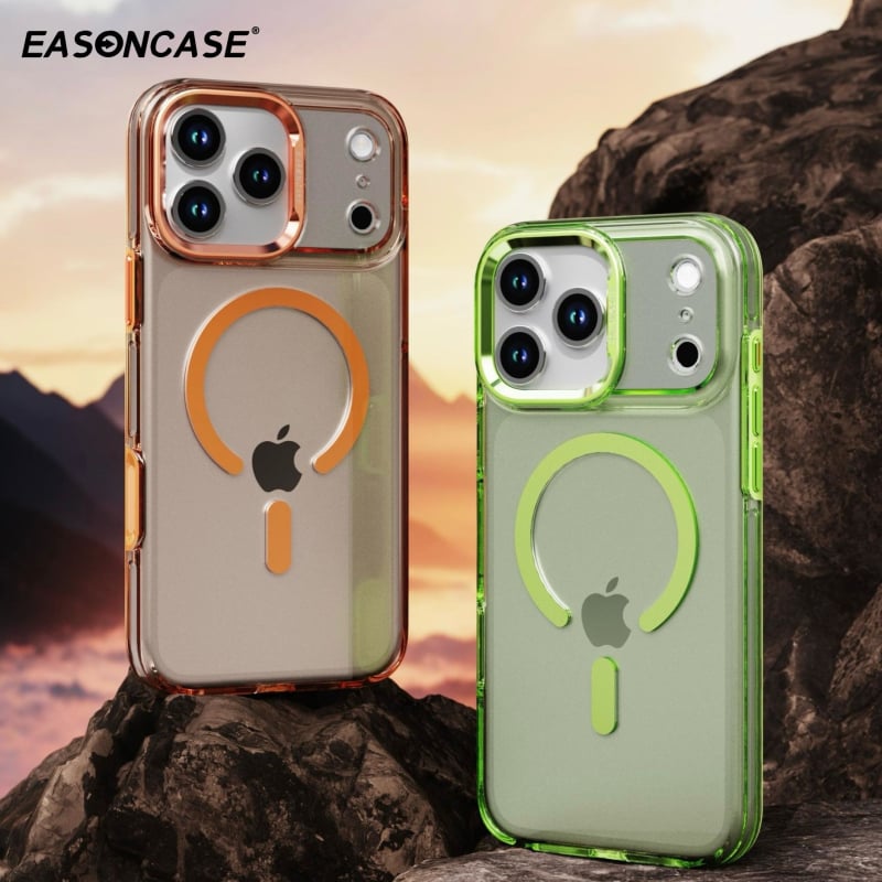 Telefonvédő iPhone 17 Pro Max és iPhone 16 Pro Max számára – akril, ütésálló, mágneses rögzítés, injekciós öntés, testreszabható