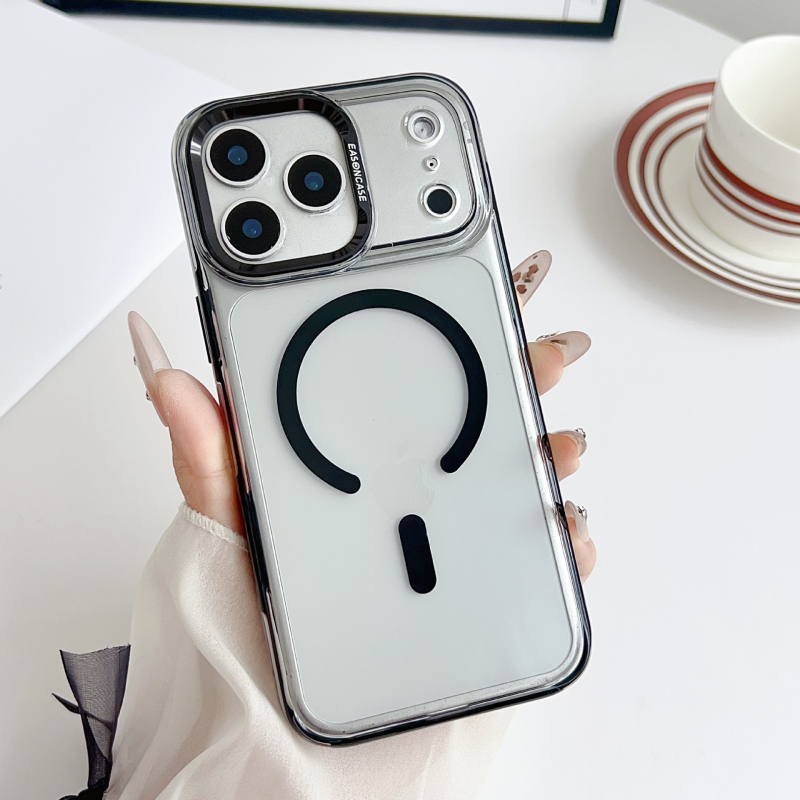 Telefonvédő iPhone 17 Pro Max és iPhone 16 Pro Max számára – akril, ütésálló, mágneses rögzítés, injekciós öntés, testreszabható