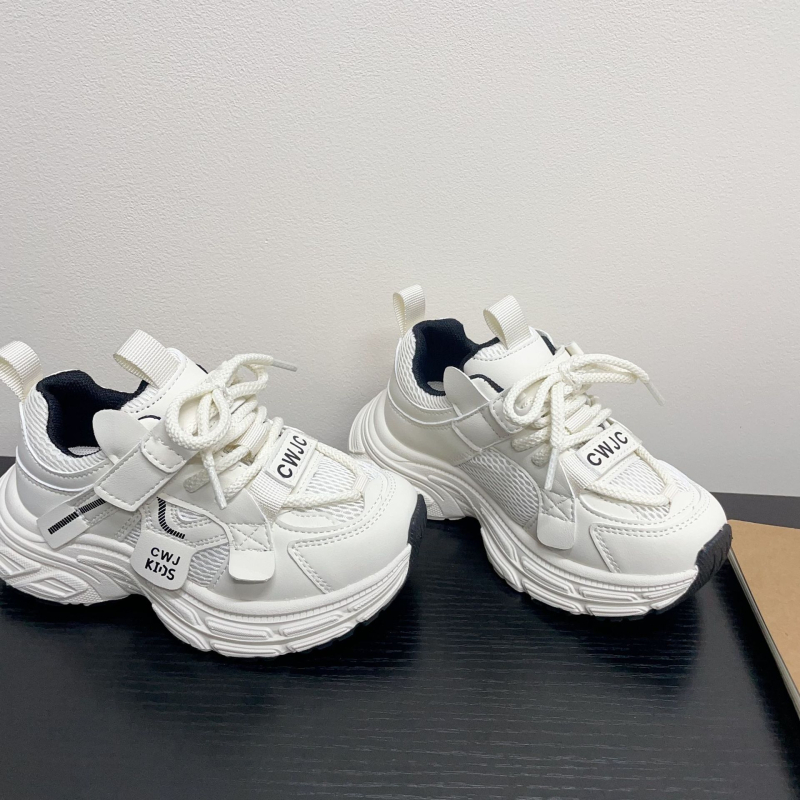 Unisex dječje tenisice u stilu Dad Shoes (gornji dio od mikrovlakna, gumeni potplat, blok boja, Velcro kopča, proljeće 2026)