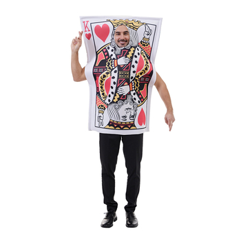 Earspooky kombinezon za Halloween i zabave, zabavna tema karata za igru, unisex, glatka tkanina, glavni sadržaj tkanine 80%