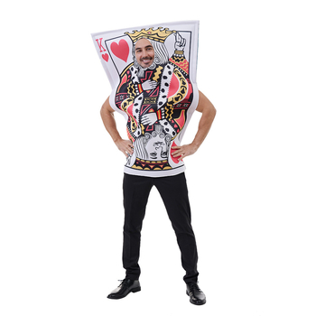 Earspooky kombinezon za Halloween i zabave, zabavna tema karata za igru, unisex, glatka tkanina, glavni sadržaj tkanine 80%