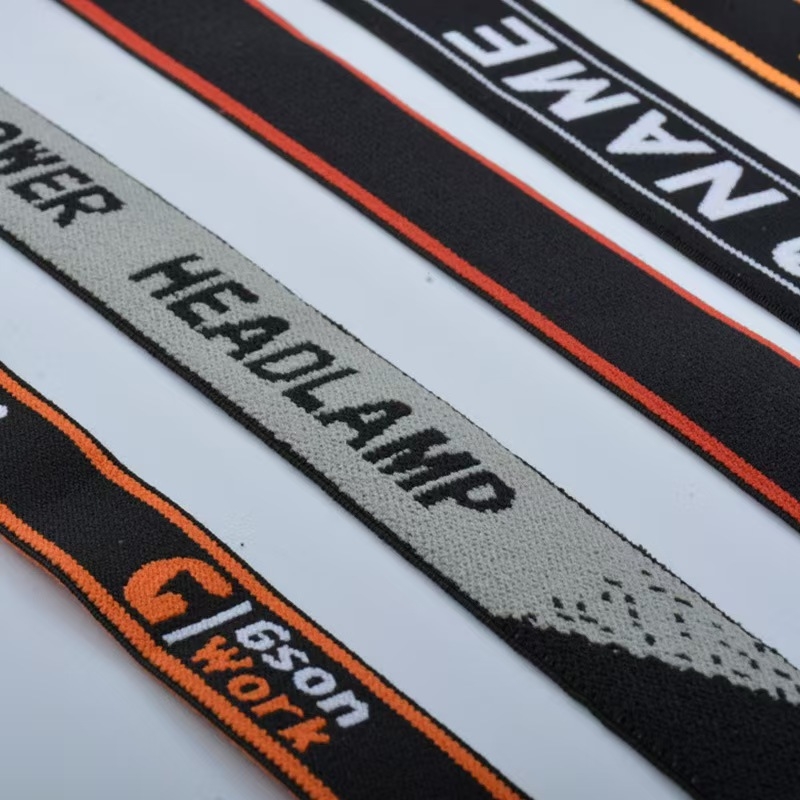 Curea jacquard elastică pentru logo, curea multifuncțională pentru pantaloni, bagaje și lenjerie