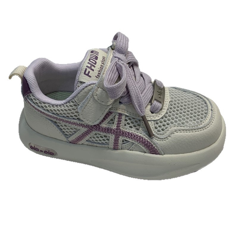 Pantofi sport pentru copii cu talpă subțire, din plasă, talpă din cauciuc, închidere Velcro, respirabili și antiderapante, unisex