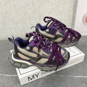 Dječje tenisice u stilu Paris dad shoes, mrežasti gornji dio, unisex, boja Dragon Fruit, 2026 proljeće–jesen