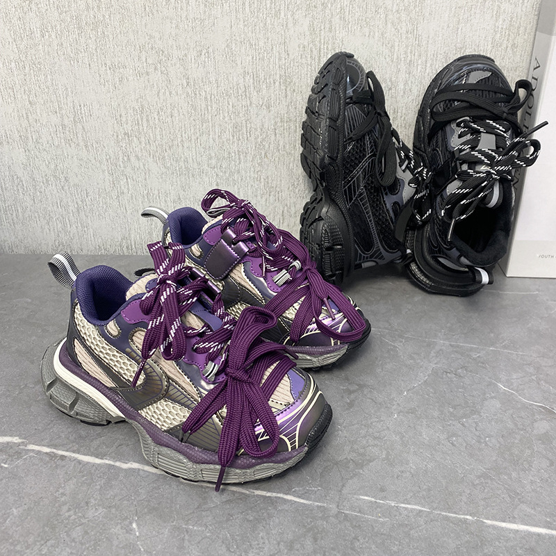 Dječje tenisice u stilu Paris dad shoes, mrežasti gornji dio, unisex, boja Dragon Fruit, 2026 proljeće–jesen