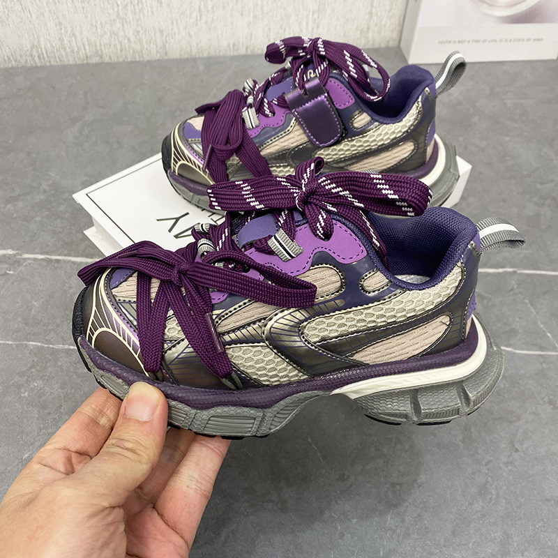 Dječje tenisice u stilu Paris dad shoes, mrežasti gornji dio, unisex, boja Dragon Fruit, 2026 proljeće–jesen