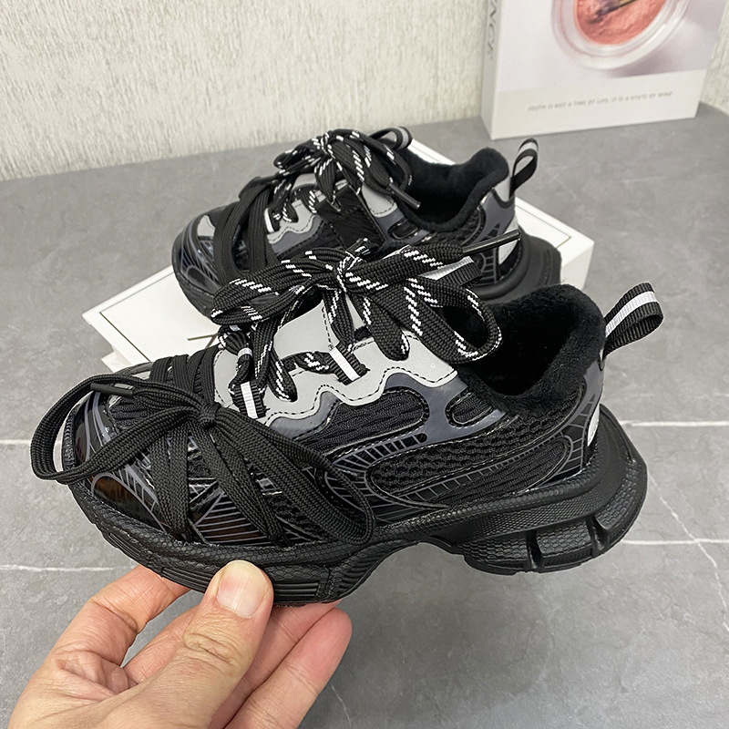 Dječje tenisice u stilu Paris dad shoes, mrežasti gornji dio, unisex, boja Dragon Fruit, 2026 proljeće–jesen