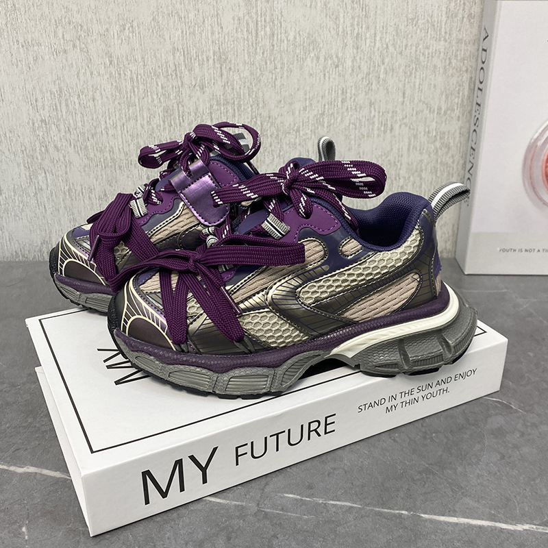 Dječje tenisice u stilu Paris dad shoes, mrežasti gornji dio, unisex, boja Dragon Fruit, 2026 proljeće–jesen