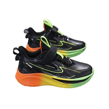 Gyerekeknek való futócipő Velcro záródással, mikroszálas felsőrész, ütéscsillapítás, csúszásmentes talp, EVA talp