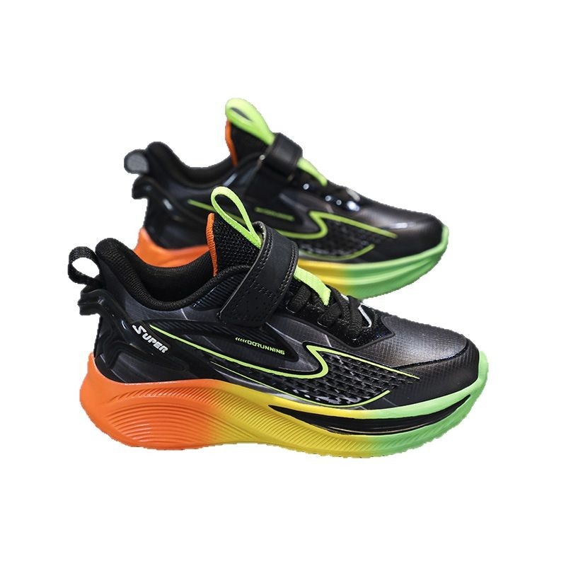 Gyerekeknek való futócipő Velcro záródással, mikroszálas felsőrész, ütéscsillapítás, csúszásmentes talp, EVA talp