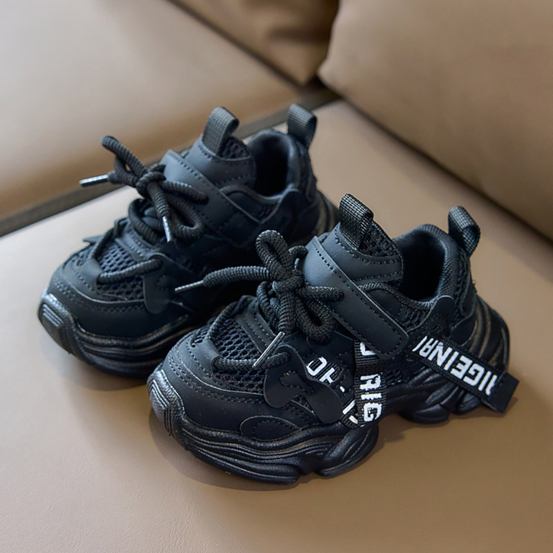 Pantofi Dad Shoes pentru fete, copii 1–12 ani, partea superioară din piele artificială, respirabili, anti-alunecare, închidere Velcro