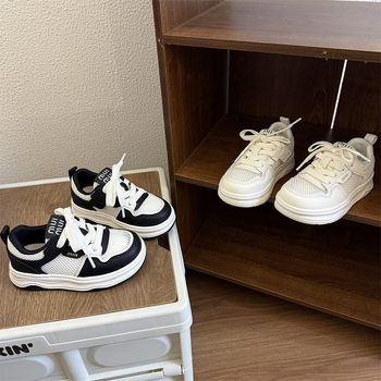 Pantofi sport pentru copii, plasă respirabilă, antiderapant, închidere Velcro, ușori, unisex