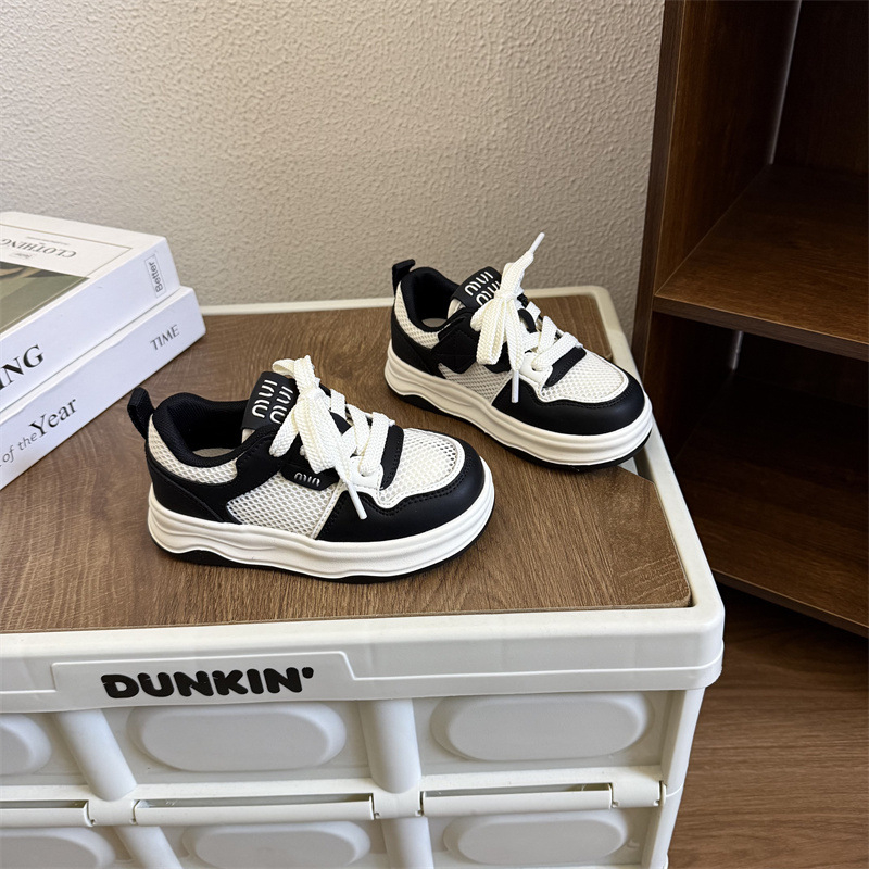 Pantofi sport pentru copii, plasă respirabilă, antiderapant, închidere Velcro, ușori, unisex