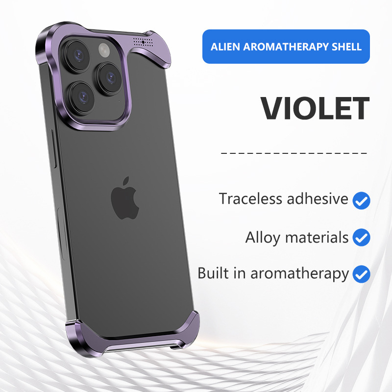 Kućište od aluminijske legure s šupljom konstrukcijom za iPhone 13/13 Pro/13 Pro Max i iPhone 14/14 Pro/14 Pro Max/14 Max — metalni omot, šok-zaštita, disipacija topline, otpornost na habanje, šuplja konstrukcija