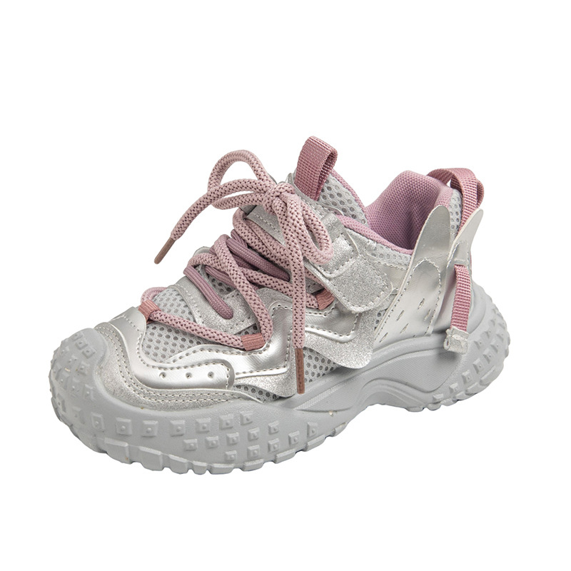 Gyerekeknek szóló uniszex sportcipő mindennapi használatra | PU felsőrész, TPR talp, Velcro-zárás, egész éves viselet, 7–16 éveseknek