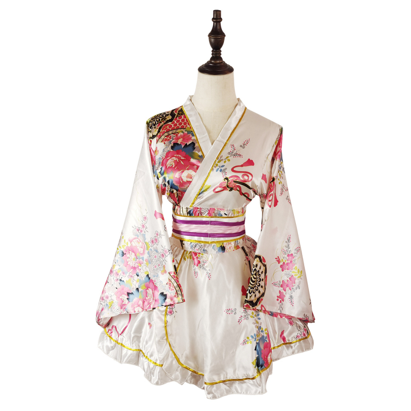 Unisex kimono-stil kućni ogrtač (Zi Xiao; 100% sintetička svila; Unisex; Kimono; Proljeće 2023)