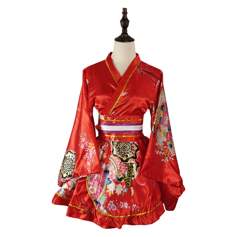 Unisex kimono-stil kućni ogrtač (Zi Xiao; 100% sintetička svila; Unisex; Kimono; Proljeće 2023)