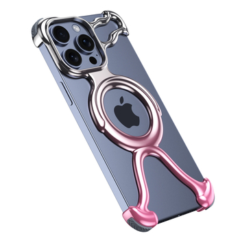 Kućište za iPhone 14 seriju s izrezanim dizajnom, prozirno minimalističko, magnetsko odvodi topline, lagano i otporno na pad, materijal: PC + elektroplating