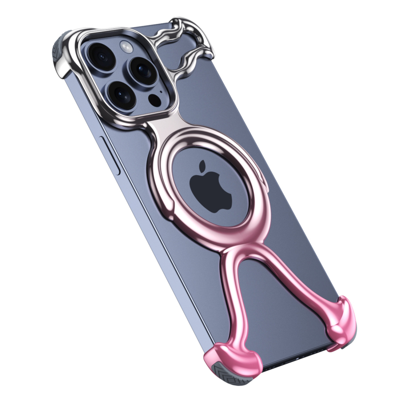 Kućište za iPhone 14 seriju s izrezanim dizajnom, prozirno minimalističko, magnetsko odvodi topline, lagano i otporno na pad, materijal: PC + elektroplating