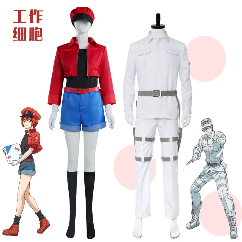 Cosplay kostim Blood Cell iz Cells at Work, brend COS — za ženu, poliester, izlazak jesenske 2022, za igranje uloga u igrama i animacijama