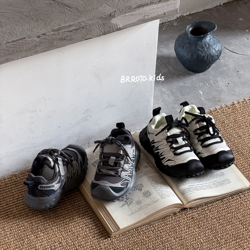 Pantofi sport pentru copii, partea superioară din plasă respirabilă, închidere Velcro, talpă din cauciuc, anti-derapare, pentru copii 1–3 ani