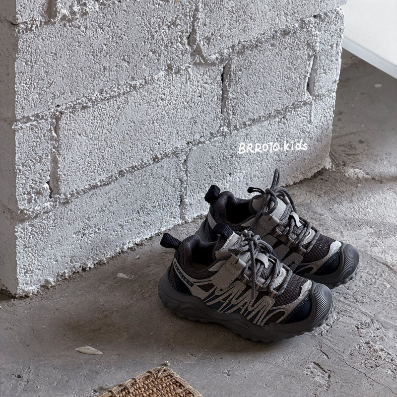 Pantofi sport pentru copii, partea superioară din plasă respirabilă, închidere Velcro, talpă din cauciuc, anti-derapare, pentru copii 1–3 ani