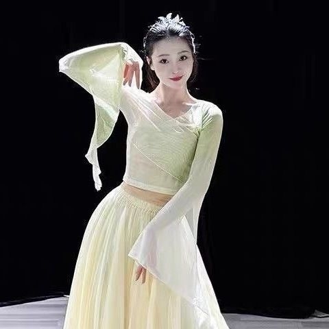 Klasszikus néptáncruha - Chenille-Spandex anyag, 720° forgó szoknya, Uniszex, kínai stílus