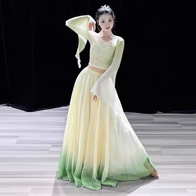 Klasszikus néptáncruha - Chenille-Spandex anyag, 720° forgó szoknya, Uniszex, kínai stílus