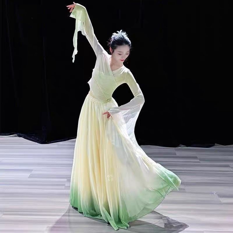 Klasszikus néptáncruha - Chenille-Spandex anyag, 720° forgó szoknya, Uniszex, kínai stílus